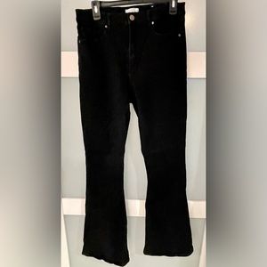 Loft high waist slim flare size 12 Tall black jeans